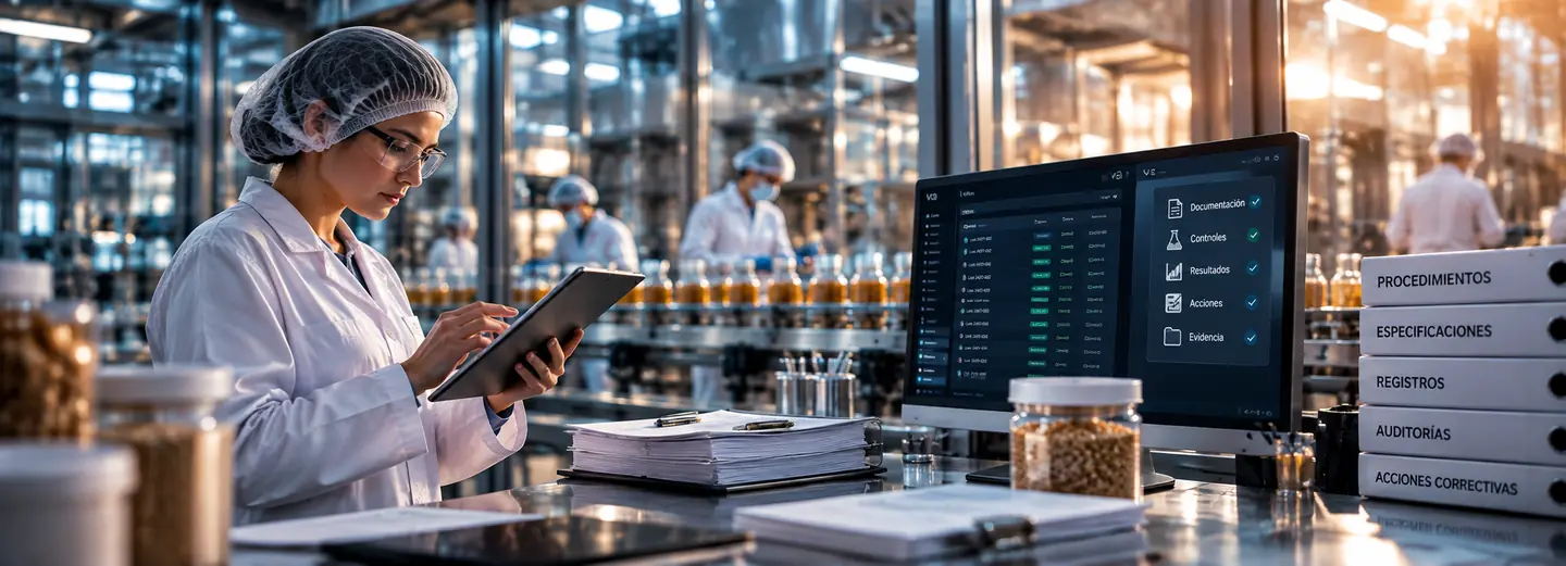 Documentación y registros de la operación alimentaria.