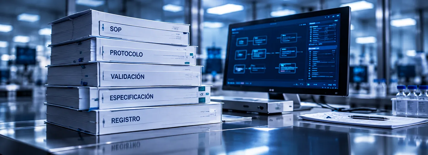Documentación y revisión de un procedimiento farmacéutico.